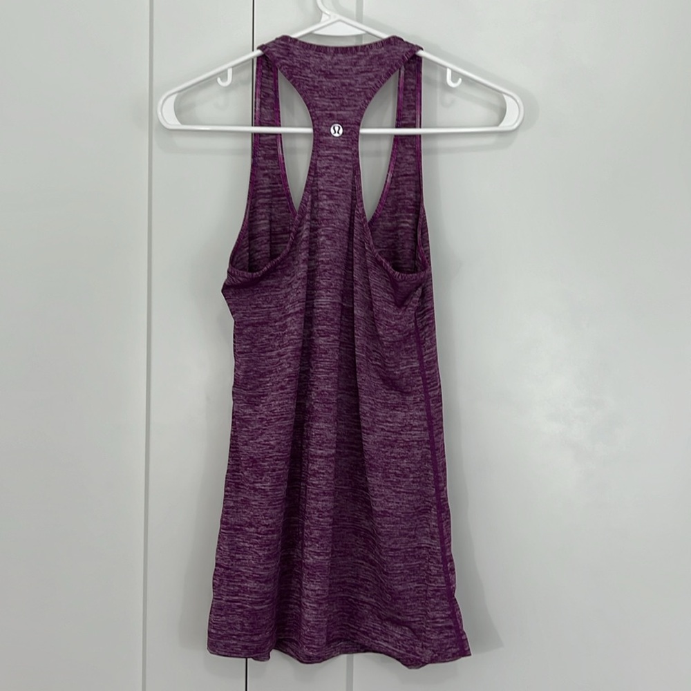 Lululemon Small Heathered Purple Racerback Athletic Tank Top - Picture 7 of 8